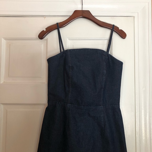 American Eagle Jean Dress, Spaghetti Strap, Size 6 - Picture 8 of 15